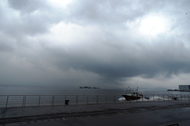 The real Rio, just outside the exhibition warehouses, in the port area