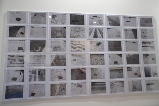 Sidewalk interventions made and then photographed by Brazilian artist Marlon de Azambuja, who lives in Madrid