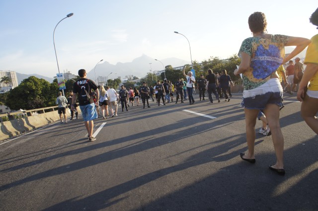 Six or seven police checkpoints