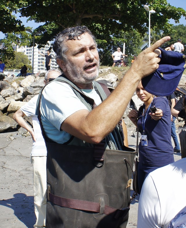 O biólogo Mário Moscatelli, defensor da baía e das lagoas do Rio